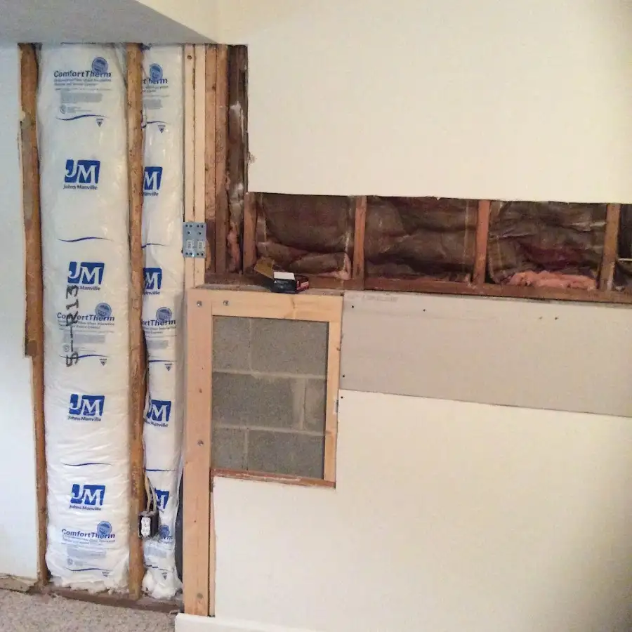 Wall insulation replacement during Contents Cleaning & Restoration in Centralia